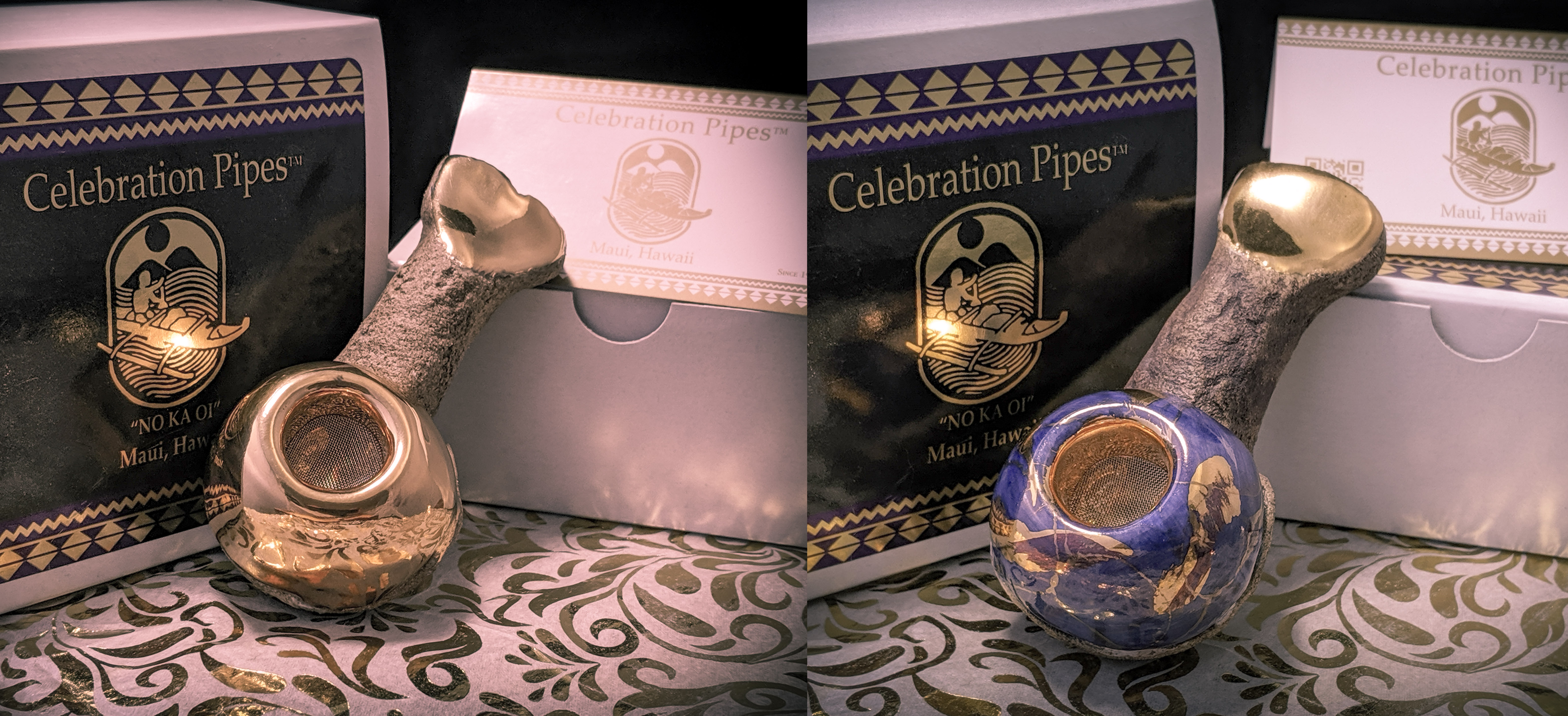 Gold Tipped Celebration Pipe